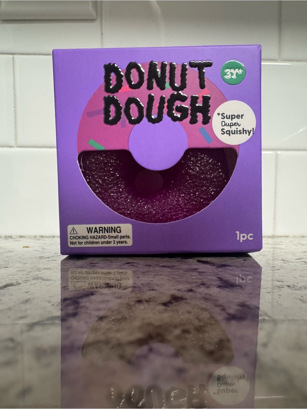 Donut Dough Squishy Toy - Purple